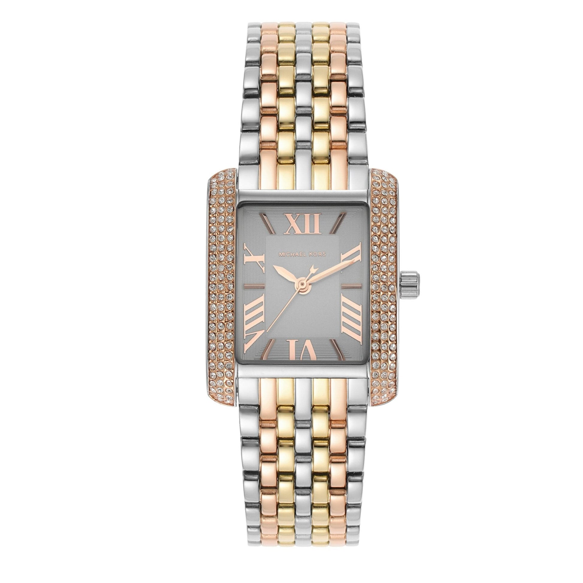  Shop Authentic Michael Kors Emery Three-Hand White Dial Two Tone Steel Strap Watch for Women - MK4744 - Luxxuri