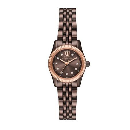  Shop Authentic Michael Kors Lexington Three-Hand Brown Dial Brown Steel Strap Watch for Women - MK4844 - Luxxuri