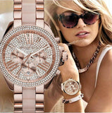  Shop Authentic Michael Kors Wren Crystals Rose Gold Dial Rose Gold Steel Strap Watch for Women - MK6096 - Luxxuri