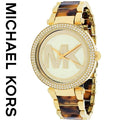  Shop Authentic Michael Kors Parker Chronograph Gold Dial Two Tone Steel Strap Watch for Women - MK6109 - Luxxuri