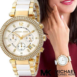  Shop Authentic Michael Kors Parker White Dial Two Tone Steel Strap Watch for Women - MK6119 - Luxxuri