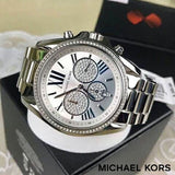  Shop Authentic Michael Kors Bradshaw Chronograph Silver Dial Silver Steel Strap Watch For Women - MK6537 - Luxxuri