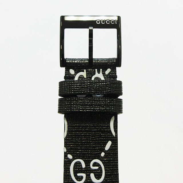  Shop Authentic Gucci G Timeless Ghost Black Dial Black Leather Strap Watch For Men - YA1264018 - Luxxuri