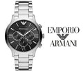  Shop Authentic Emporio Armani Giovanni Chronograph Black Dial Silver Steel Strap Watch For Men - AR11208 - Luxxuri