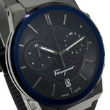  Shop Authentic Salvatore Ferragamo Sapphire Chrono Black Dial Black Rubber Strap Watch for Men - SFME00621 - Luxxuri