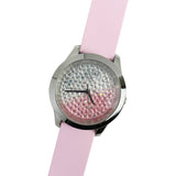  Shop Authentic Guess Crush Crystals Silver Dial Pink Rubber Strap Watch for Women - W1223L1 - Luxxuri