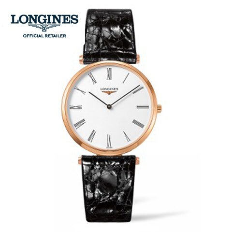  Shop Authentic Longines La Grande Classique De Longines White Dial Black Leather Strap Watch for Women - L4.755.1.91.2 - Luxxuri