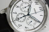  Shop Authentic Fossil Neutra Chronograph White Dial Black Leather Strap Watch for Men - FS6023 - Luxxuri