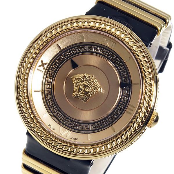  Shop Authentic Versace V Metal Icon Gold Dial Black & Gold Strap Watch for Women - VLC030014 - Luxxuri