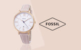  Shop Authentic Fossil Jacqueline White Dial Pink Leather Strap Watch for Women - ES3988 - Luxxuri
