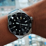  Shop Authentic Tag Heuer Aquaracer Professional 300 Automatic Black Dial Silver Steel Strap Watch for Men - WBP201A.BA0632 - Luxxuri