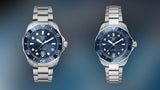  Shop Authentic Tag Heuer Aquaracer Professional 300 Automatic Diamonds Blue Dial Silver Steel Strap Watch for Women - WBP231B.BA0618 - Luxxuri