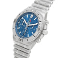  Shop Authentic Breitling Chronomat B01 42 Frecce Tricolori Blue Dial Silver Steel Strap Watch for Men - AB01344A1C1A1 - Luxxuri