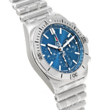  Shop Authentic Breitling Chronomat B01 42 Frecce Tricolori Blue Dial Silver Steel Strap Watch for Men - AB01344A1C1A1 - Luxxuri