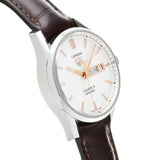  Shop Authentic Tag Heuer Carrera Calibre 5 Automatic White Dial Brown Leather Strap Watch for Men - WAR201D.FC6291 - Luxxuri