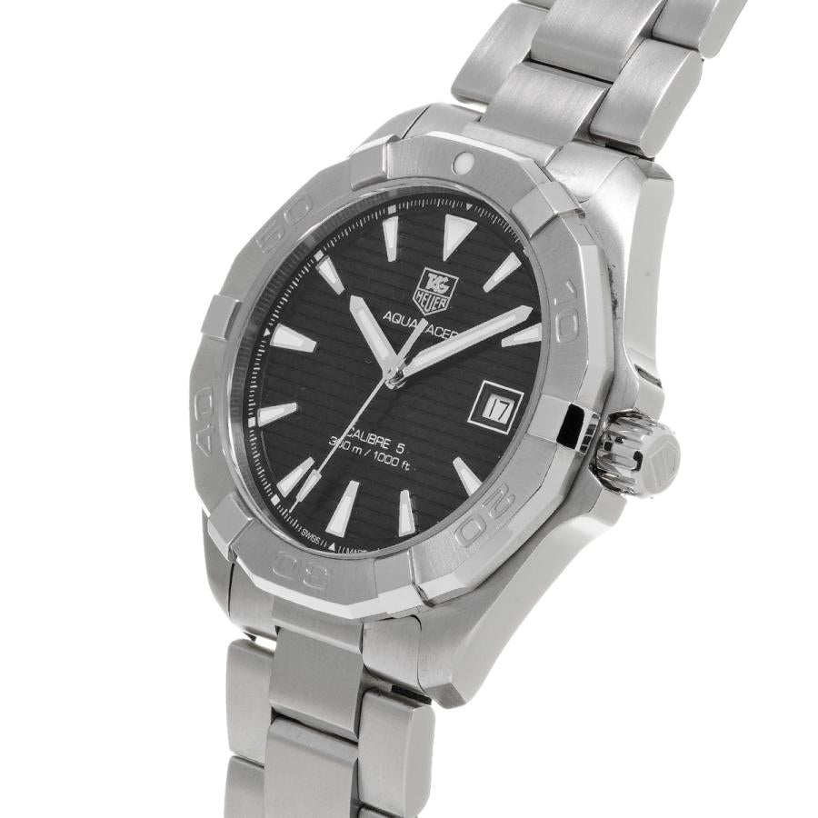  Shop Authentic Tag Heuer Aquaracer Automatic Black Dial Silver Steel Strap Watch for Men - WAY2110.BA0928 - Luxxuri
