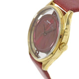  Shop Authentic Marc Jacobs Tether Transparent Red Dial Red Leather Strap Watch for Women - MBM1377 - Luxxuri
