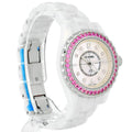  Shop Authentic Chanel J12 Quartz Diamonds Mother of Pearl White Dial White Steel Strap Watch for Women - J12 H3243 - Luxxuri