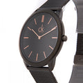  Shop Authentic Calvin Klein Minimal Black Dial Black Mesh Bracelet Watch for Men - K3M21421 - Luxxuri
