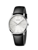  Shop Authentic Calvin Klein Posh Silver Dial Black Leather Strap Watch for Men - K8Q311C6 - Luxxuri