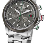  Shop Authentic Gucci G Timeless Chronograph Grey Dial Silver Steel Strap Watch For Men -  YA126238 - Luxxuri