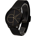  Shop Authentic Calvin Klein Minimal Black Dial Black Mesh Bracelet Watch for Women - K3M224X1 - Luxxuri
