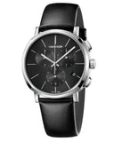  Shop Authentic Calvin Klein Posh Black Dial Black Leather Strap Watch for Men - K8Q371C1 - Luxxuri