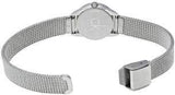  Shop Authentic Calvin Klein Minimal Black Dial Silver Mesh Bracelet Watch for Women - K3M53151 - Luxxuri