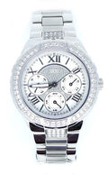  Shop Authentic Guess Viva Quartz Silver Dial Silver Steel Strap Watch For Women - W0111l1 - Luxxuri