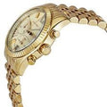  Shop Authentic Michael Kors Lexington Chronograph Gold Dial Gold Steel Strap Watch for Women - MK5556 - Luxxuri