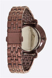  Shop Authentic Fossil Jacqueline Brown Dial Brown Steel Strap Watch for Women - ES4100 - Luxxuri
