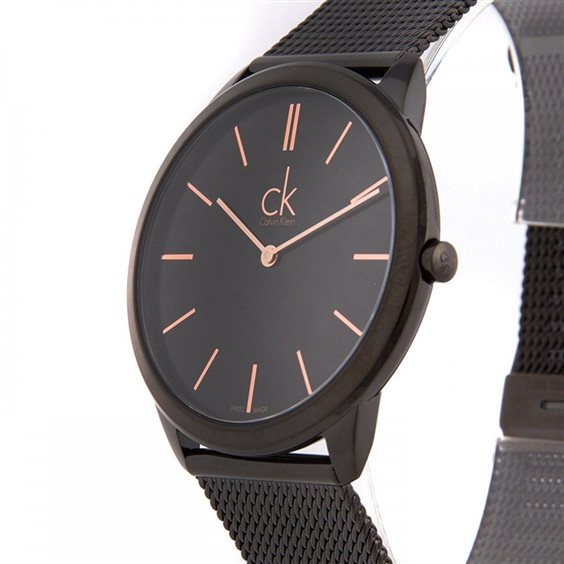  Shop Authentic Calvin Klein High Noon Quartz Black Dial Black Mesh Bracelet Watch for Men - K8M21421 - Luxxuri