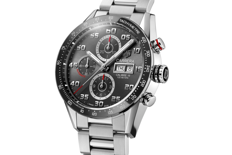  Shop Authentic Tag Heuer Carrera Chronograph Black Dial Silver Steel Strap Watch for Men - CBN2A1AA.BA0643 - Luxxuri