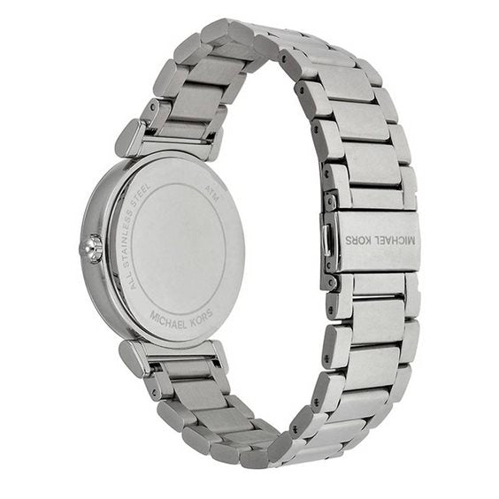  Shop Authentic Michael Kors Catlin Silver Dial Silver Steel Strap Watch for Women - MK3355 - Luxxuri