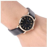  Shop Authentic Marc Jacobs Baker Black Dial Black Leather Strap Watch for Women - MBM1269 - Luxxuri