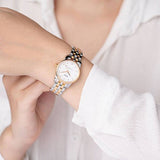  Shop Authentic Mido Baroncelli III Automatic Mother of Pearl White Dial Two Tone Steel Strap Watch For Women - M7600.9.69.1 - Luxxuri