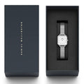  Shop Authentic Daniel Wellington Quadro Studio White Dial Silver Mesh Bracelet Watch For Women - DW00100521 - Luxxuri
