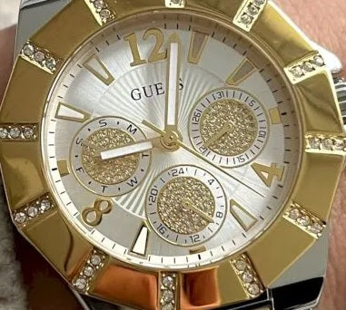  Shop Authentic Guess Sunray Multifunction Silver Dial Two Tone Steel Strap Watch for Women - GW0616L2 - Luxxuri