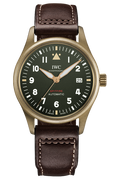  Shop Authentic IWC Pilot's Watch Automatic Spitfire Green Dial Brown Leather Strap Watch for Men - IW326802 - Luxxuri