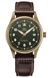  Shop Authentic IWC Pilot's Watch Automatic Spitfire Green Dial Brown Leather Strap Watch for Men - IW326802 - Luxxuri