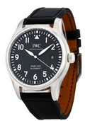  Shop Authentic IWC Pilot's Mark XVIII 40mm Black Dial Black Leather Strap Watch for Men - IW327001 - Luxxuri