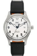  Shop Authentic IWC Pilot's Watch Mark XVIII White Dial Black Leather Strap Watch for Men - IW327002 - Luxxuri