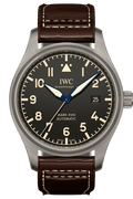  Shop Authentic IWC Pilot's Watch Mark XVIII 40mm Black Dial Brown Leather Strap Watch for Men - IW327006 - Luxxuri