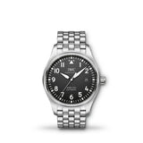  Shop Authentic IWC Pilot’s Watch Mark XVIII Black Dial Silver Steel Strap Watch for Men - IW327015 - Luxxuri