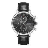  Shop Authentic IWC Portofino Chronograph Black Dial Black Leather Strap Watch for Men - IW391008 - Luxxuri