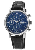  Shop Authentic IWC Portofino Chronograph Blue Dial Black Leather Strap Watch for Men - IW391023 - Luxxuri