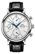  Shop Authentic IWC Portofino Chronograph White Dial Black Leather Strap Watch for Men - IW391024 - Luxxuri