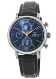  Shop Authentic IWC Portofino Chronograph Blue Dial Black Leather Strap Watch for Men - IW391036 - Luxxuri