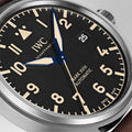  Shop Authentic IWC Pilot's Watch Mark XVIII 40mm Black Dial Brown Leather Strap Watch for Men - IW327006 - Luxxuri
