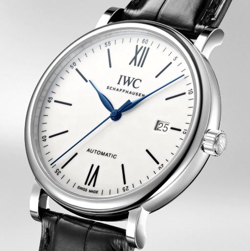 Shop Authentic IWC Portofino Automatic '150 Years' Edition Automatic White Dial Black Leather Strap Watch for Men - IW356519 - Luxxuri